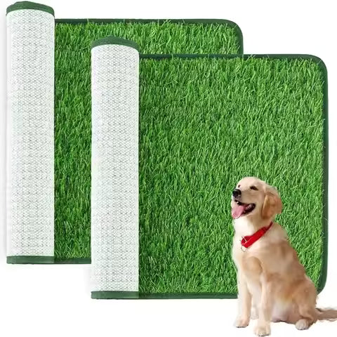 人工芝犬用トイレトレーニングマット、再利用可能な芝生ラグ交換用ターフ、屋外芝生マット