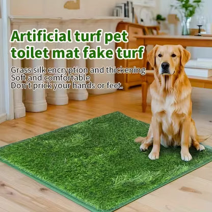 人工芝犬用トイレトレーニングマット、再利用可能な芝生ラグ交換用ターフ、屋外芝生マット